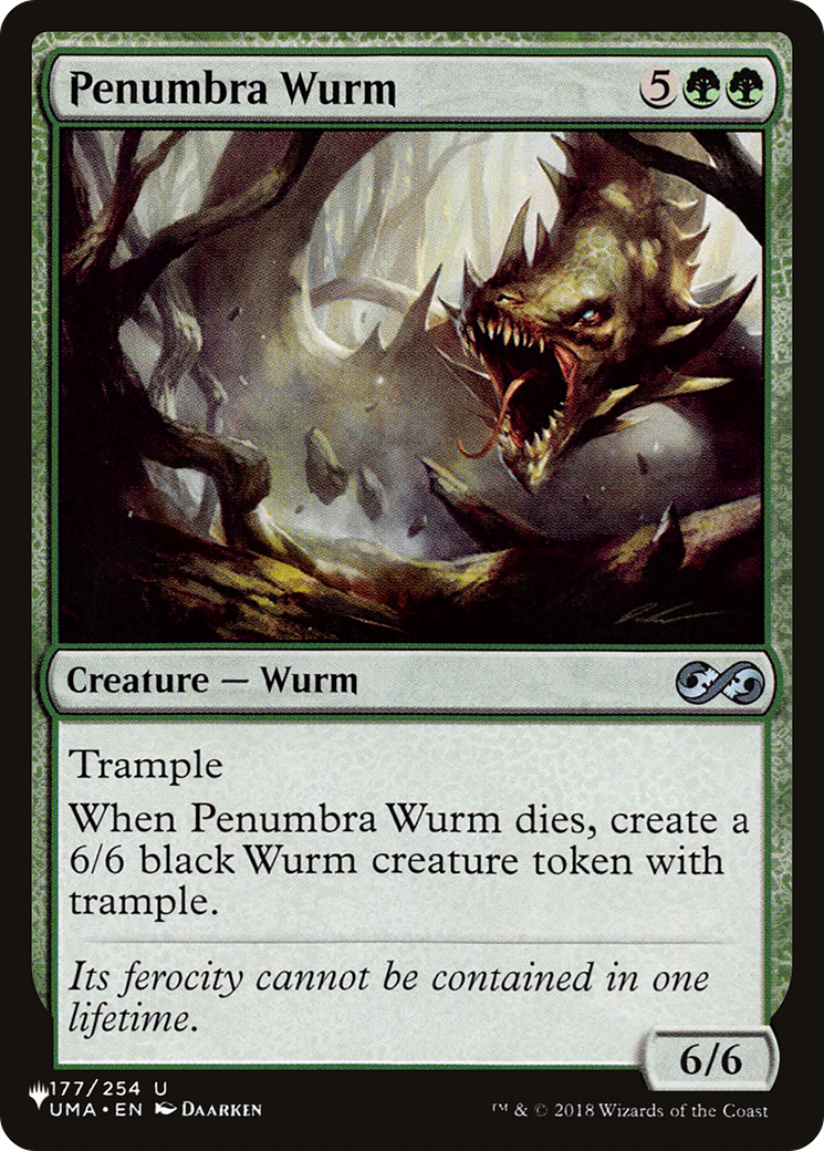 Penumbra Wurm [The List] MTG Single Magic: The Gathering | Red Claw Gaming