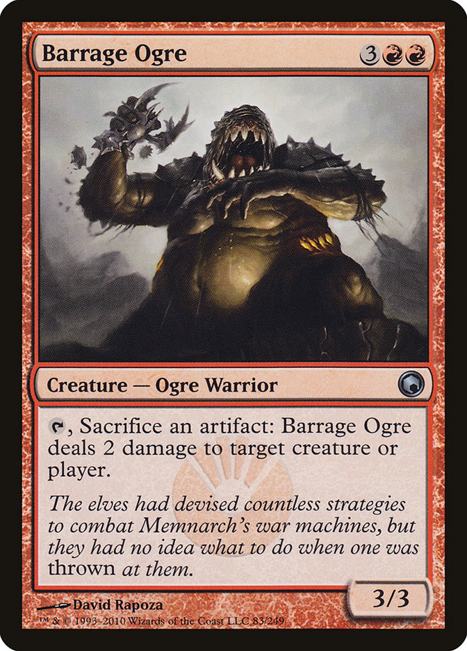 Barrage Ogre [Scars of Mirrodin] MTG Single Magic: The Gathering | Red Claw Gaming