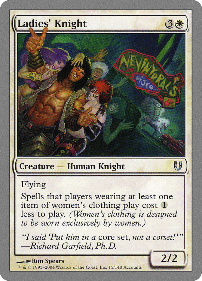 Ladies' Knight [Unhinged] MTG Single Magic: The Gathering | Red Claw Gaming