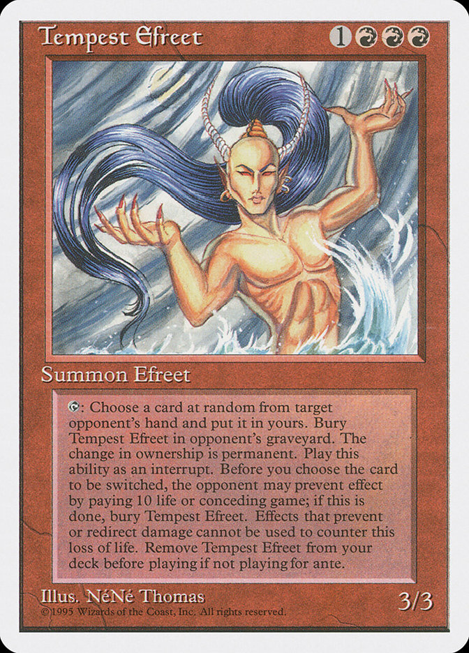 Tempest Efreet [Fourth Edition] MTG Single Magic: The Gathering | Red Claw Gaming