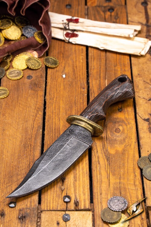 Ranger Knife With Core - Black/Gold - 32 cm LARP Iron Fortress | Red Claw Gaming