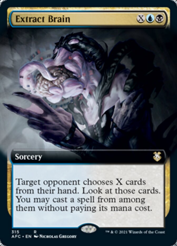 Extract Brain (Extended Art) [Dungeons & Dragons: Adventures in the Forgotten Realms Commander] MTG Single Magic: The Gathering | Red Claw Gaming