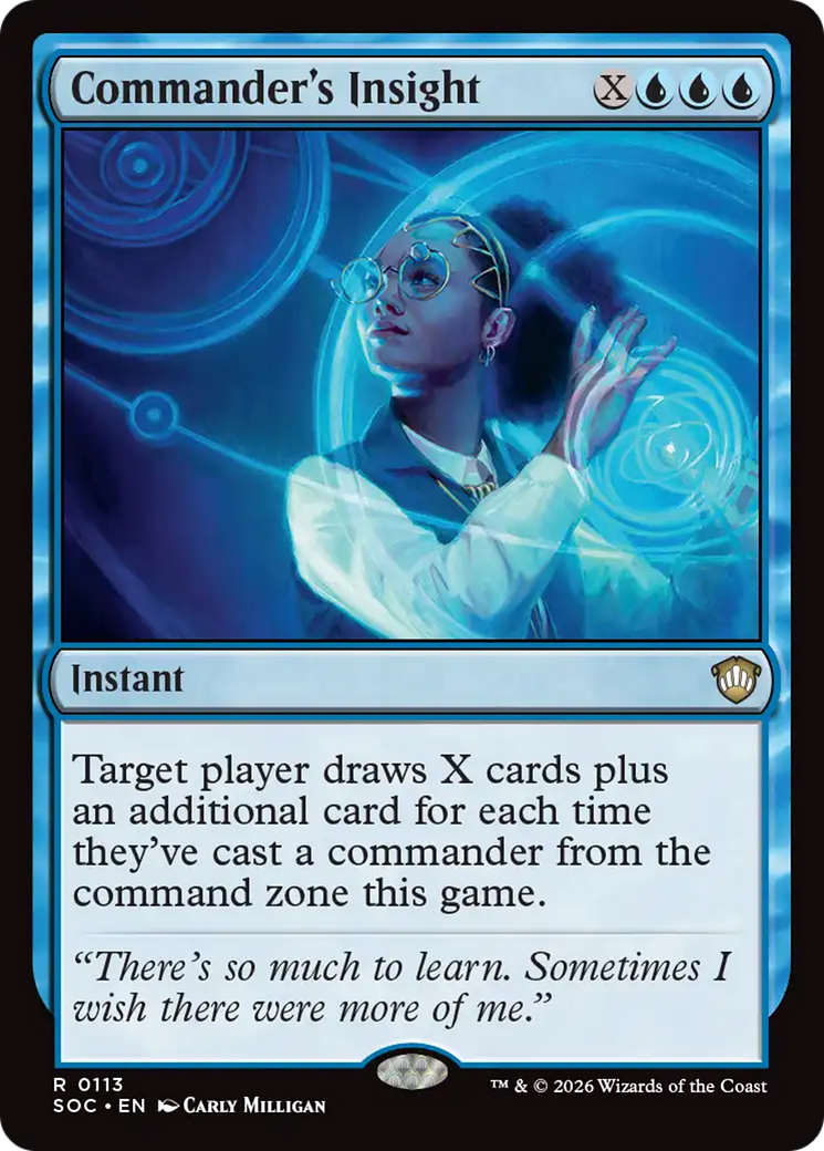 Commander's Insight [Secrets of Strixhaven Commander] MTG Single Magic: The Gathering | Red Claw Gaming
