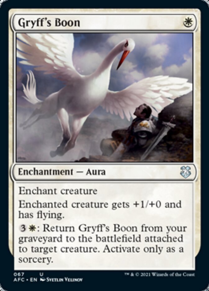 Gryff's Boon [Dungeons & Dragons: Adventures in the Forgotten Realms Commander] MTG Single Magic: The Gathering | Red Claw Gaming