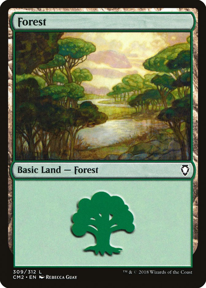 Forest (309) [Commander Anthology Volume II] MTG Single Magic: The Gathering | Red Claw Gaming