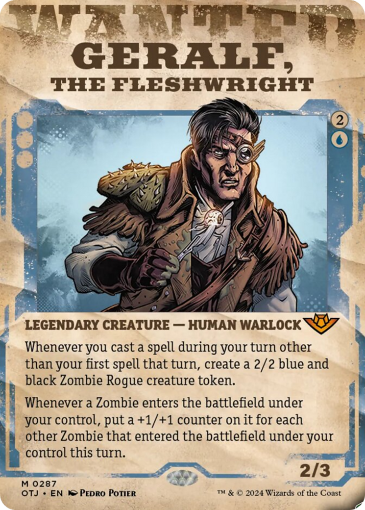 Geralf, the Fleshwright (Showcase) [Outlaws of Thunder Junction] MTG Single Magic: The Gathering | Red Claw Gaming