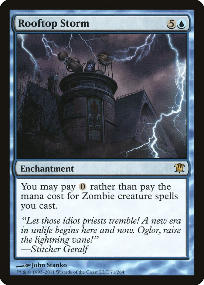 Rooftop Storm [Innistrad] MTG Single Magic: The Gathering | Red Claw Gaming