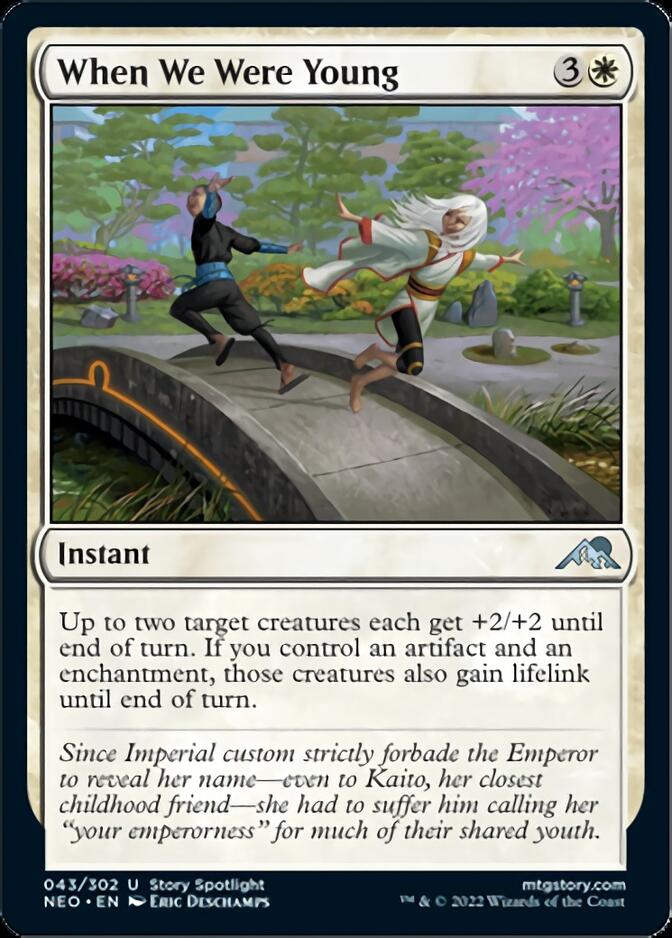 When We Were Young [Kamigawa: Neon Dynasty] MTG Single Magic: The Gathering    | Red Claw Gaming