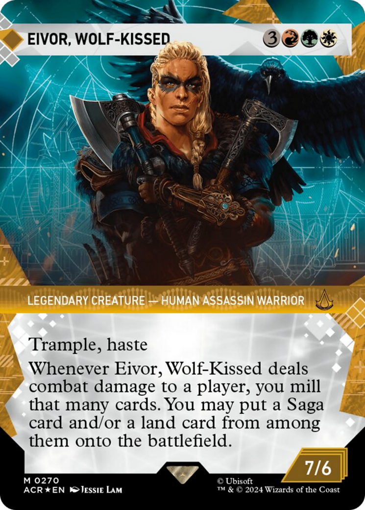 Eivor, Wolf-Kissed (Showcase) (Textured Foil) [Assassin's Creed] MTG Single Magic: The Gathering | Red Claw Gaming