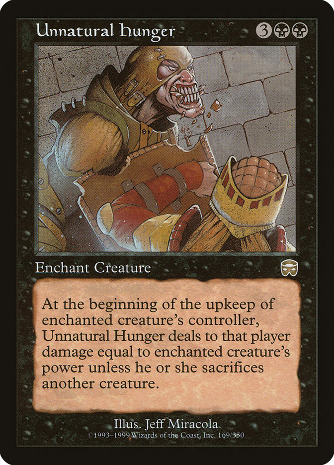 Unnatural Hunger [Mercadian Masques] MTG Single Magic: The Gathering | Red Claw Gaming