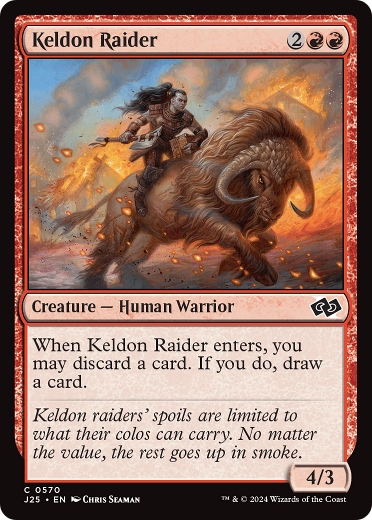 Keldon Raider [Foundations Jumpstart] MTG Single Magic: The Gathering | Red Claw Gaming