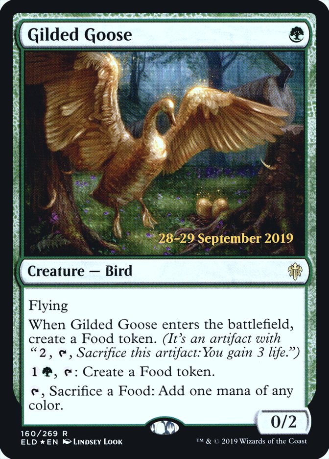 Gilded Goose [Throne of Eldraine Prerelease Promos] MTG Single Magic: The Gathering | Red Claw Gaming