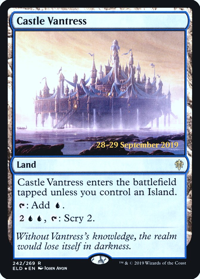Castle Vantress [Throne of Eldraine Prerelease Promos] MTG Single Magic: The Gathering | Red Claw Gaming