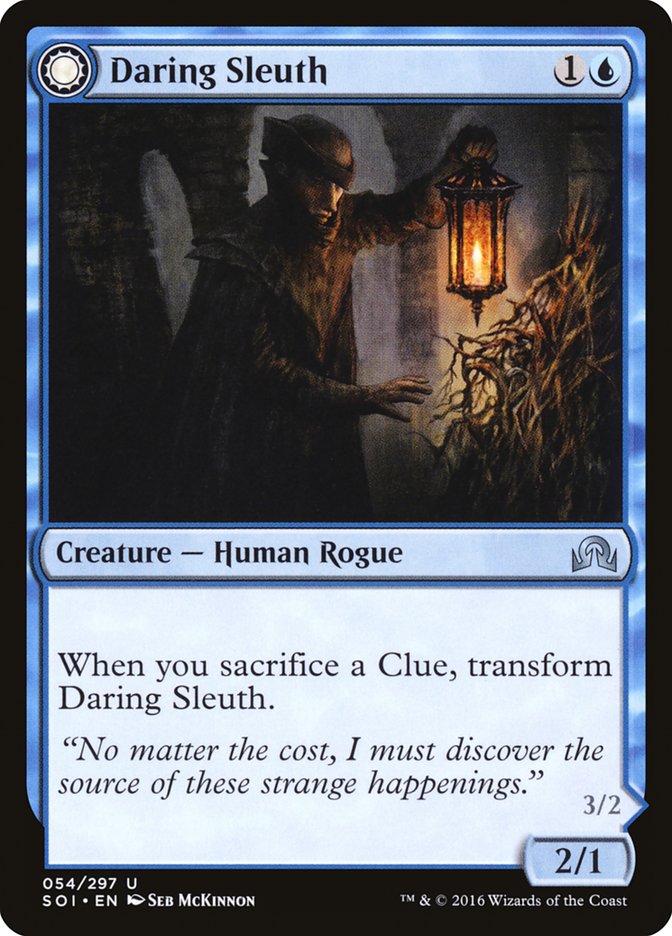 Daring Sleuth // Bearer of Overwhelming Truths [Shadows over Innistrad] MTG Single Magic: The Gathering | Red Claw Gaming