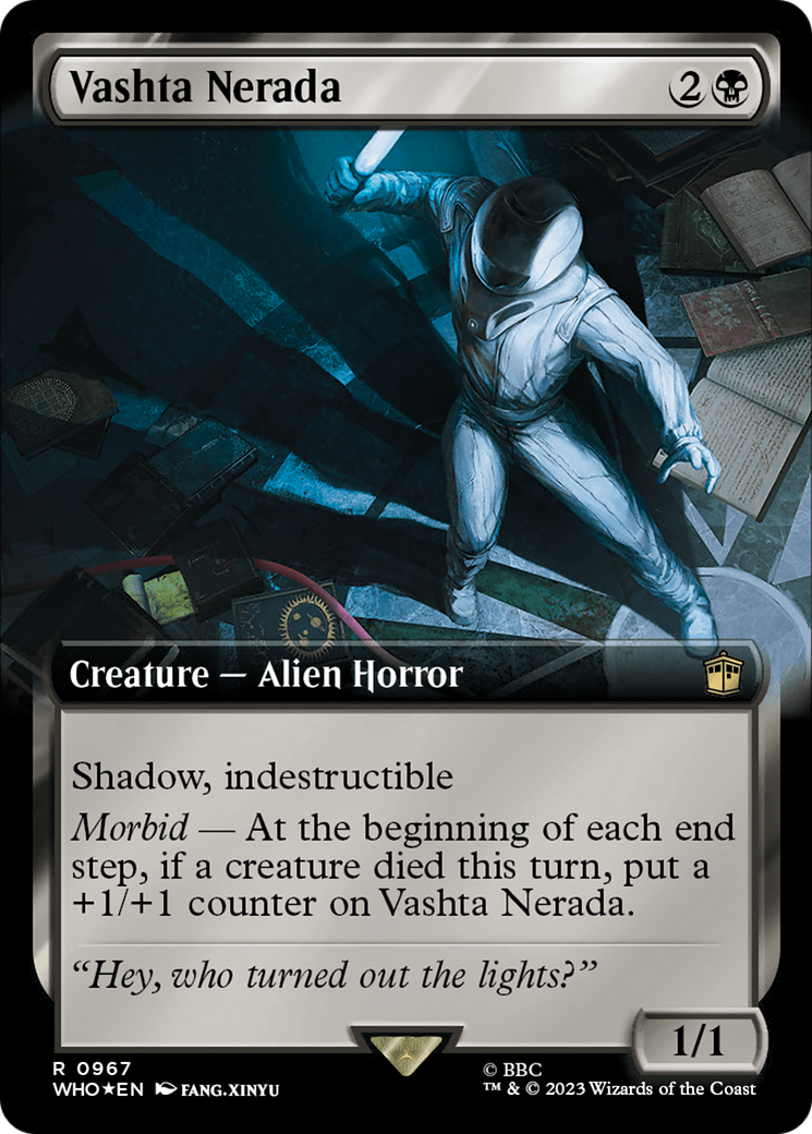 Vashta Nerada (Extended Art) (Surge Foil) [Doctor Who] MTG Single Magic: The Gathering    | Red Claw Gaming