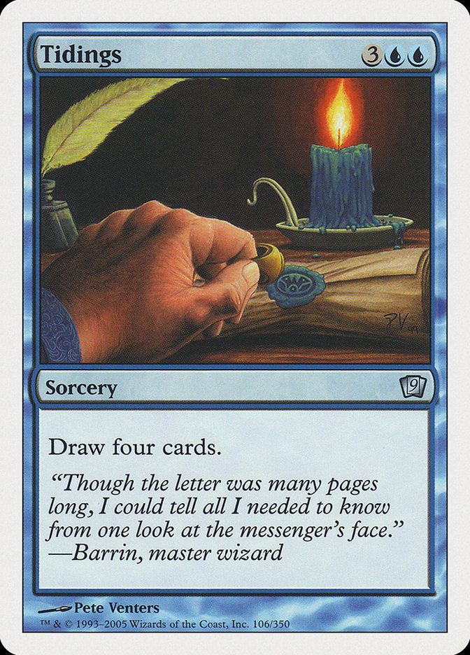 Tidings [Ninth Edition] MTG Single Magic: The Gathering | Red Claw Gaming