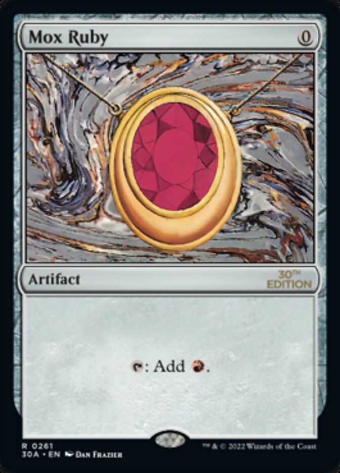 Mox Ruby [30th Anniversary Edition] MTG Single Magic: The Gathering | Red Claw Gaming