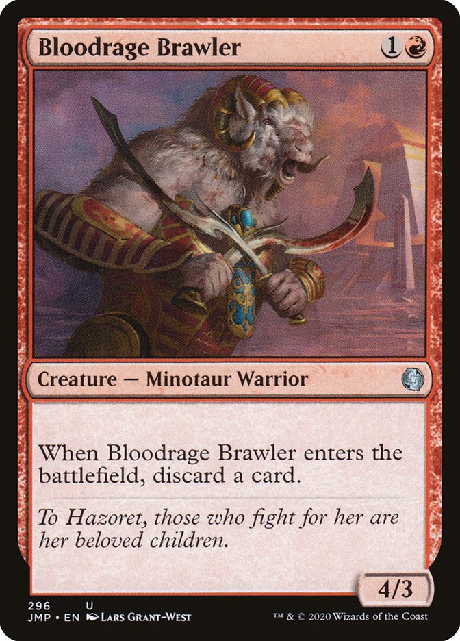 Bloodrage Brawler [Jumpstart] MTG Single Magic: The Gathering | Red Claw Gaming