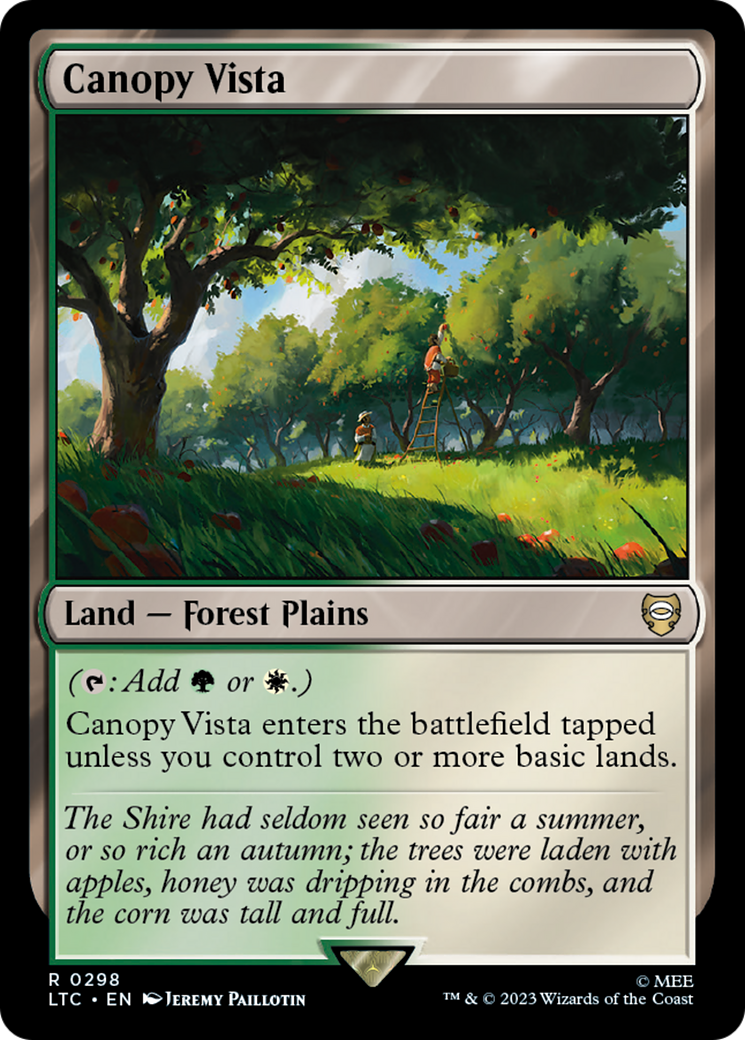 Canopy Vista [The Lord of the Rings: Tales of Middle-Earth Commander] MTG Single Magic: The Gathering | Red Claw Gaming