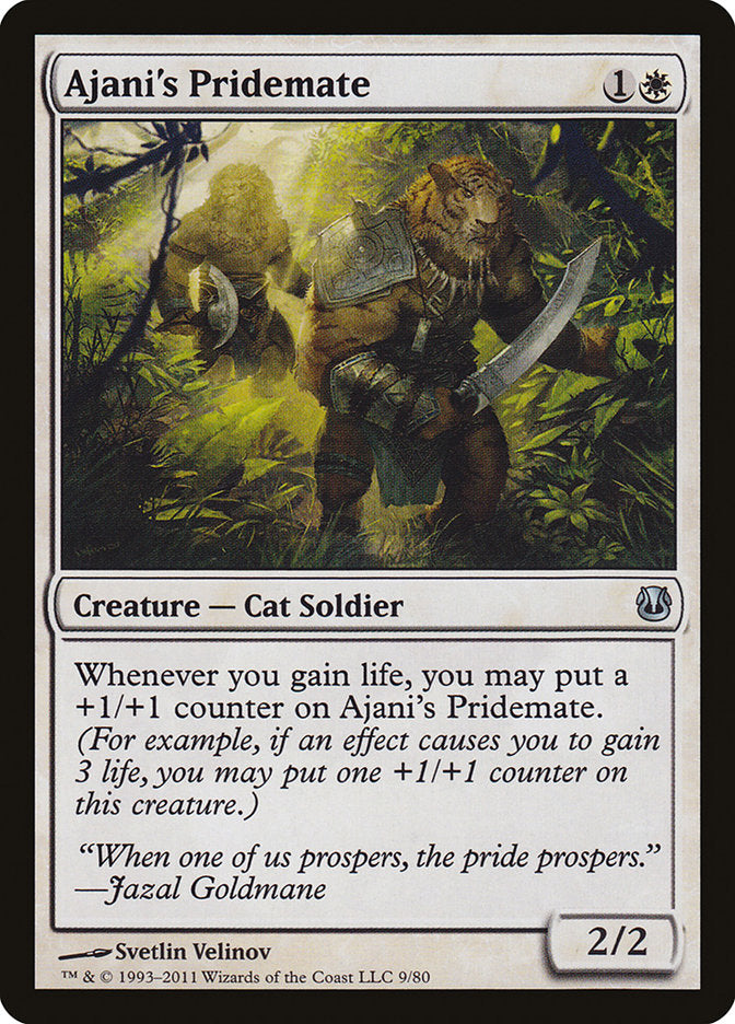Ajani's Pridemate [Duel Decks: Ajani vs. Nicol Bolas] MTG Single Magic: The Gathering | Red Claw Gaming