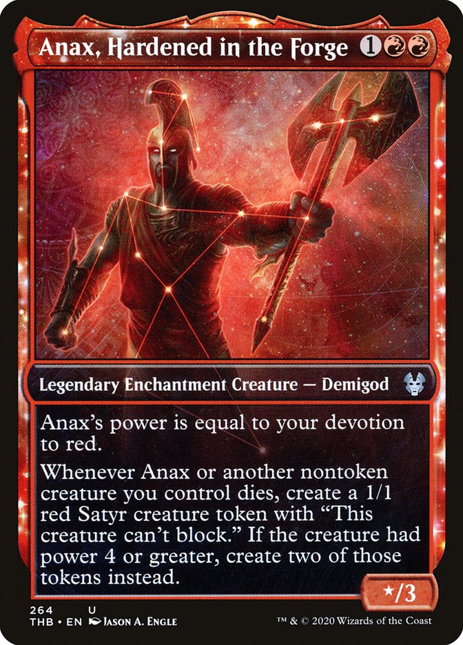 Anax, Hardened in the Forge (Showcase) [Theros Beyond Death] MTG Single Magic: The Gathering | Red Claw Gaming