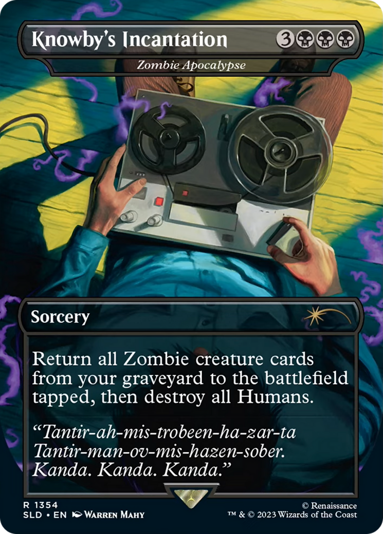 Knowby's Incantation - Zombie Apocalypse [Secret Lair Drop Series] MTG Single Magic: The Gathering | Red Claw Gaming