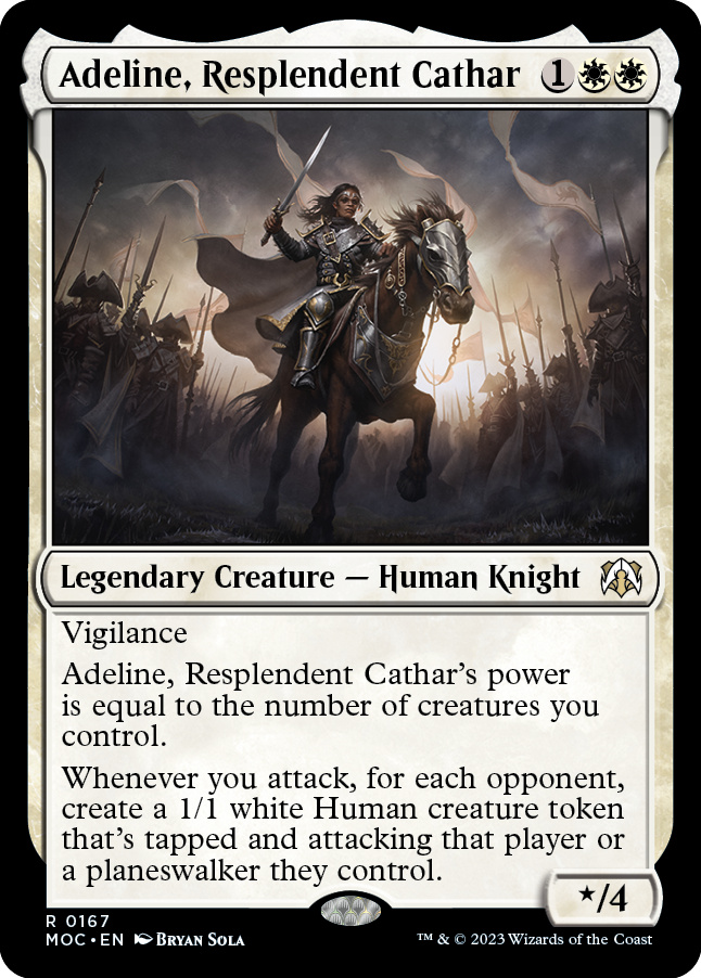 Adeline, Resplendent Cathar [March of the Machine Commander] MTG Single Magic: The Gathering | Red Claw Gaming