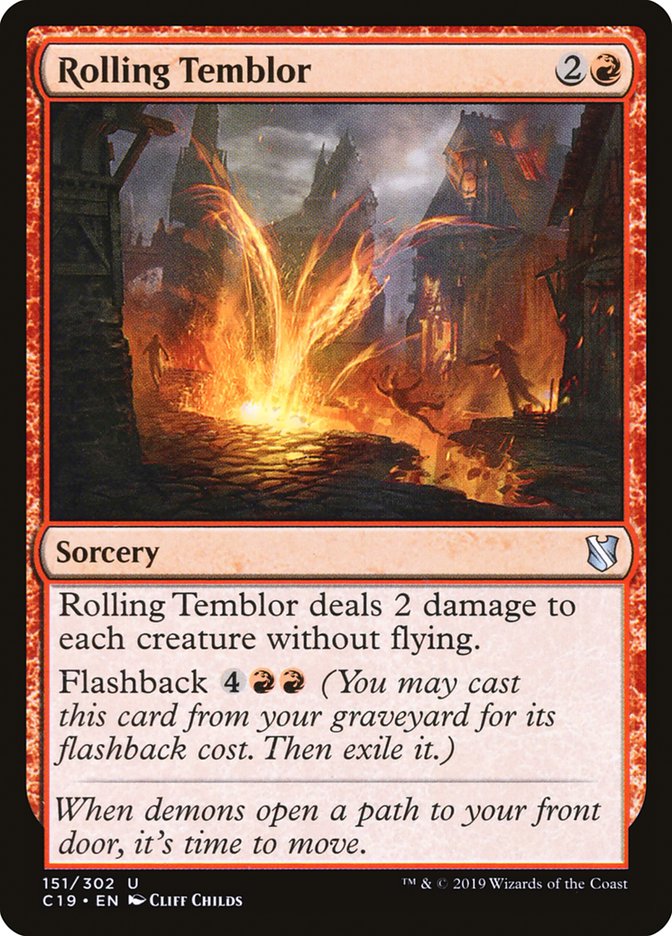 Rolling Temblor [Commander 2019] MTG Single Magic: The Gathering | Red Claw Gaming