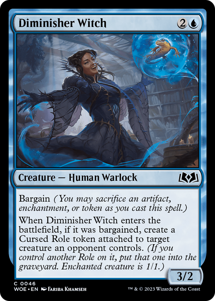 Diminisher Witch [Wilds of Eldraine] MTG Single Magic: The Gathering    | Red Claw Gaming