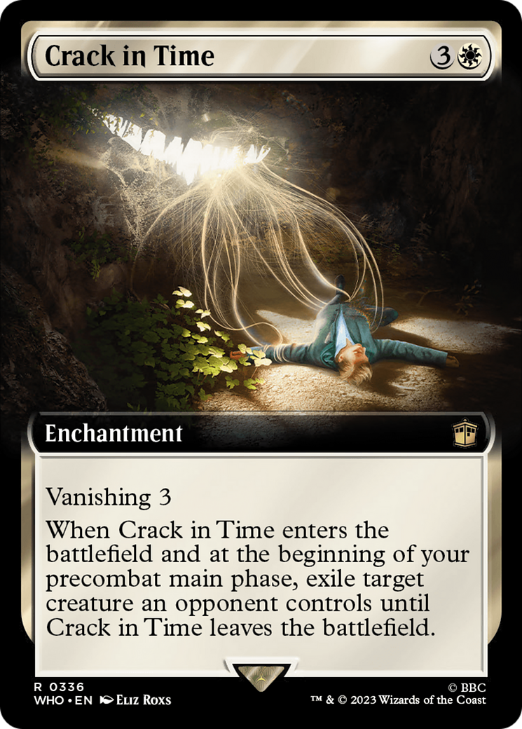 Crack in Time (Extended Art) [Doctor Who] MTG Single Magic: The Gathering | Red Claw Gaming