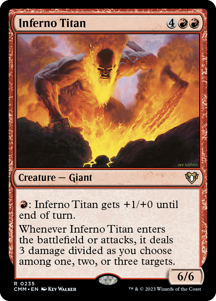Inferno Titan [Commander Masters] MTG Single Magic: The Gathering | Red Claw Gaming