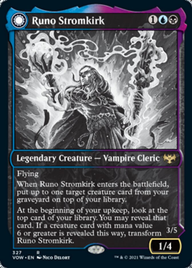 Runo Stromkirk // Krothuss, Lord of the Deep (Showcase Eternal Night) [Innistrad: Crimson Vow] MTG Single Magic: The Gathering | Red Claw Gaming