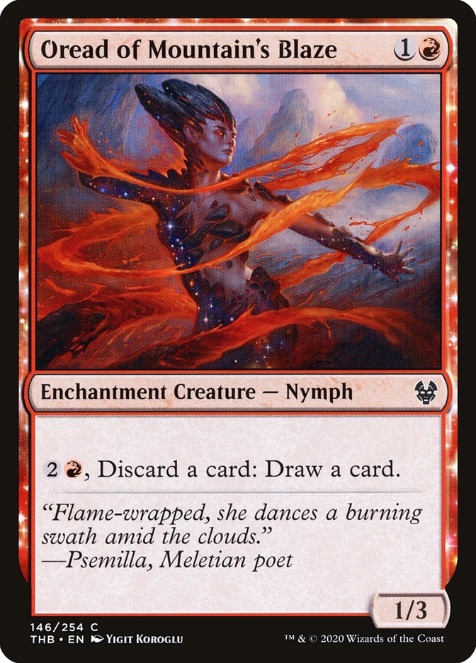 Oread of Mountain's Blaze [Theros Beyond Death] MTG Single Magic: The Gathering | Red Claw Gaming