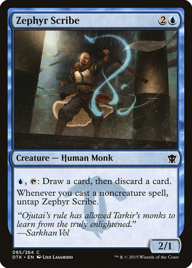 Zephyr Scribe [Dragons of Tarkir] MTG Single Magic: The Gathering | Red Claw Gaming