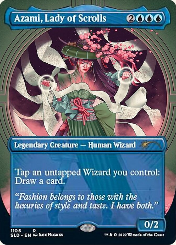 Azami, Lady of Scrolls (Borderless) [Secret Lair Drop Series] MTG Single Magic: The Gathering | Red Claw Gaming