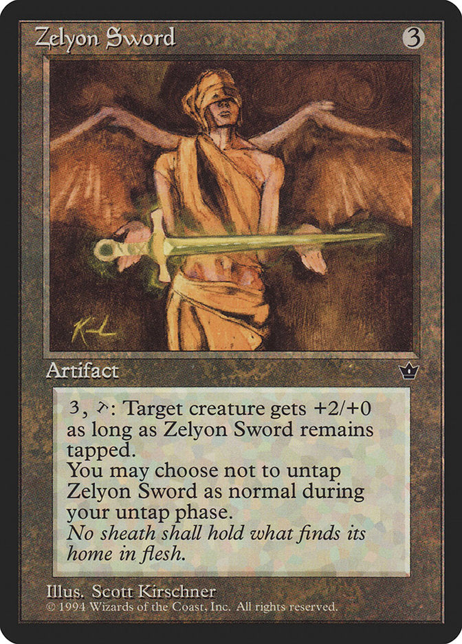 Zelyon Sword [Fallen Empires] MTG Single Magic: The Gathering | Red Claw Gaming