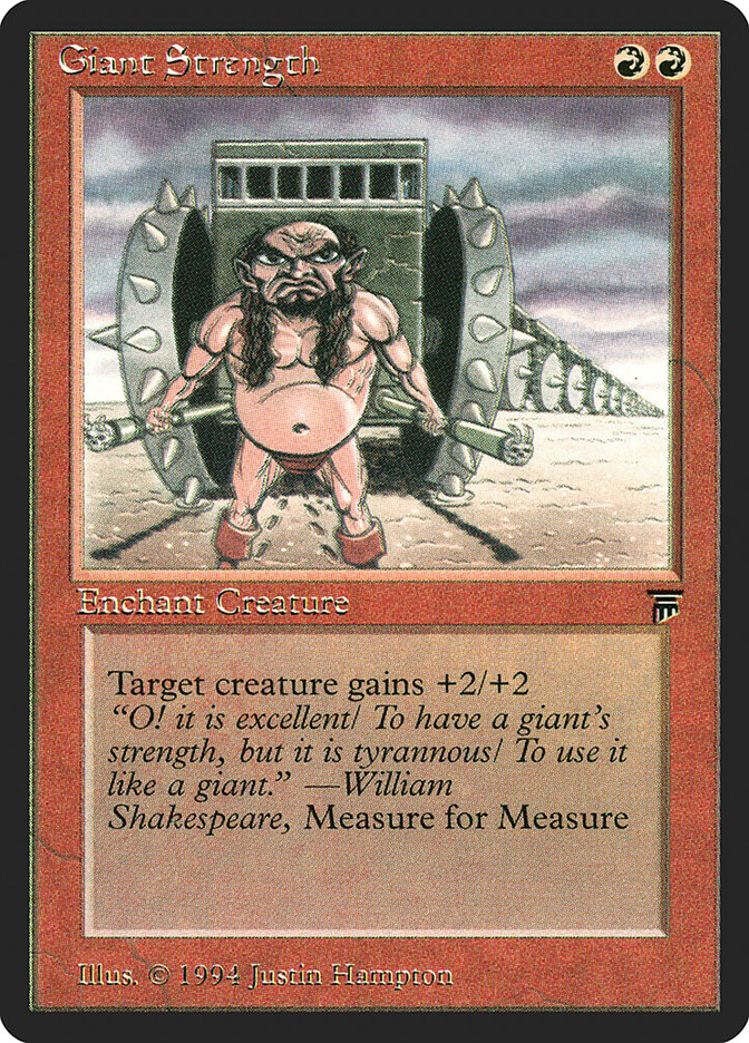 Giant Strength [Legends] MTG Single Magic: The Gathering | Red Claw Gaming