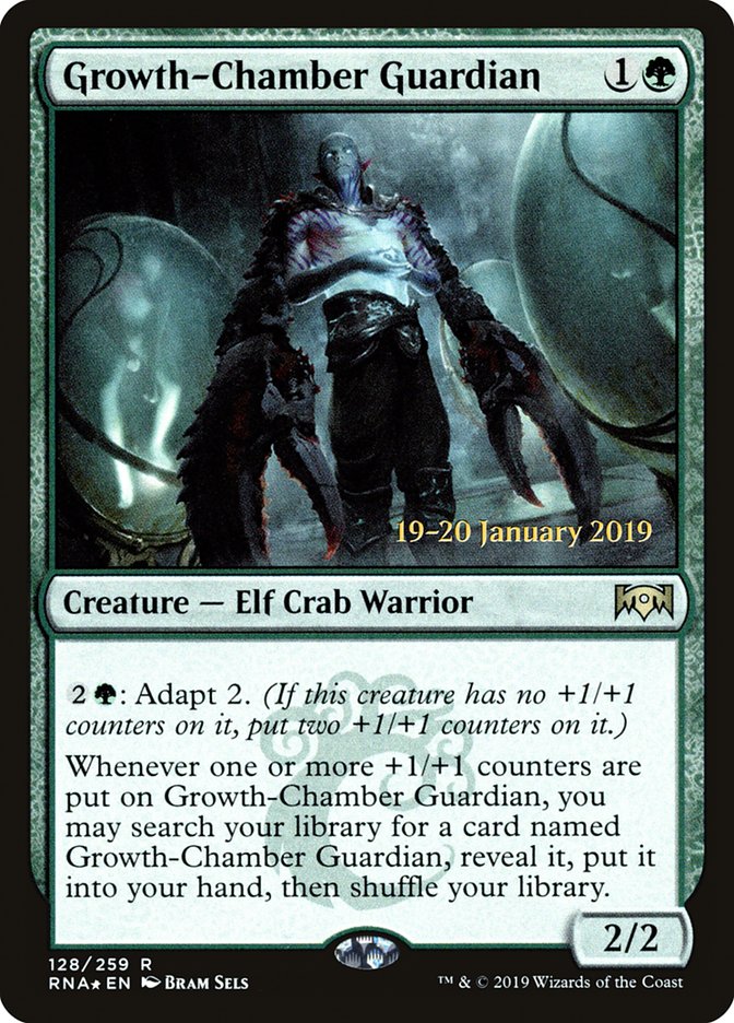 Growth-Chamber Guardian [Ravnica Allegiance Prerelease Promos] MTG Single Magic: The Gathering | Red Claw Gaming