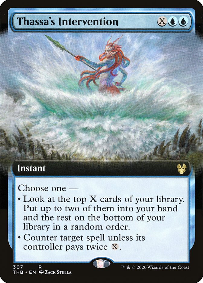 Thassa's Intervention (Extended Art) [Theros Beyond Death] MTG Single Magic: The Gathering | Red Claw Gaming