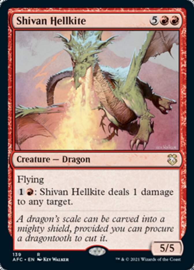 Shivan Hellkite [Dungeons & Dragons: Adventures in the Forgotten Realms Commander] MTG Single Magic: The Gathering | Red Claw Gaming