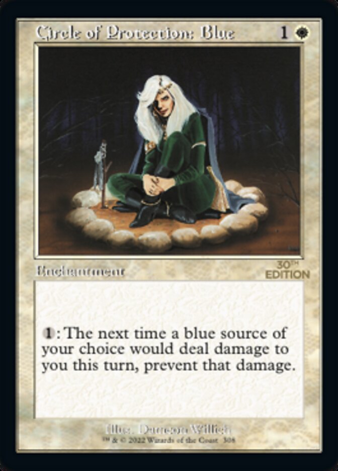 Circle of Protection: Blue (Retro) [30th Anniversary Edition] MTG Single Magic: The Gathering | Red Claw Gaming
