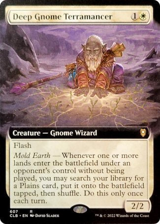Deep Gnome Terramancer (Extended Art) [Commander Legends: Battle for Baldur's Gate] MTG Single Magic: The Gathering | Red Claw Gaming