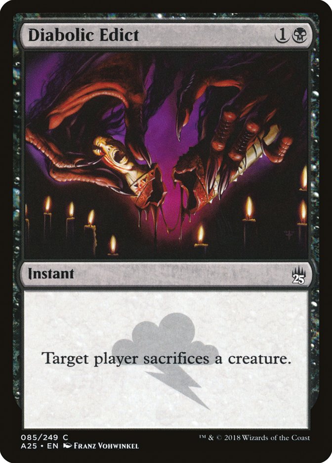 Diabolic Edict [Masters 25] MTG Single Magic: The Gathering | Red Claw Gaming