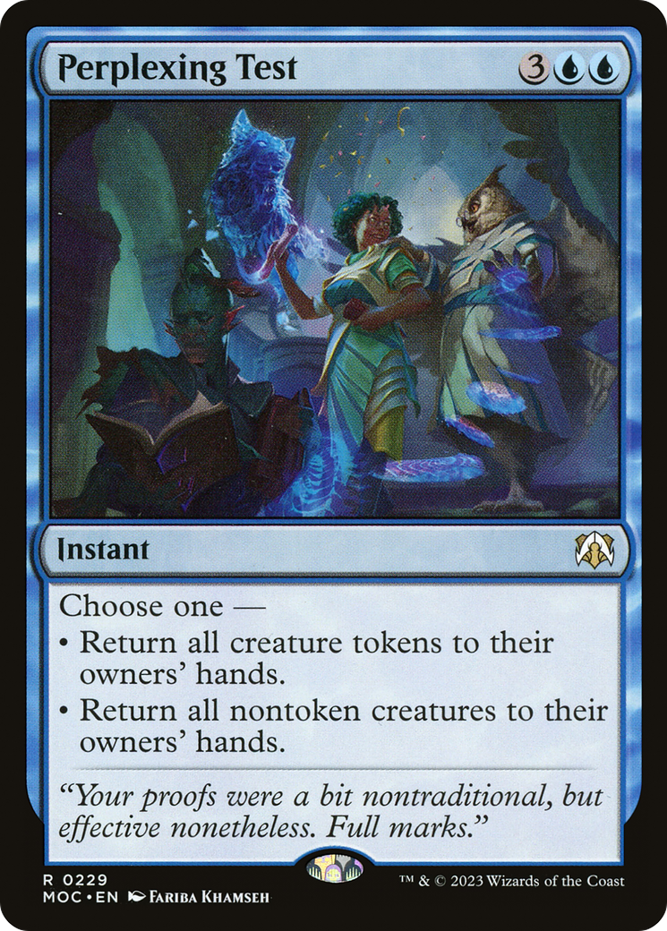 Perplexing Test [March of the Machine Commander] MTG Single Magic: The Gathering | Red Claw Gaming