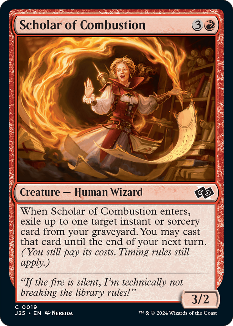 Scholar of Combustion [Foundations Jumpstart] MTG Single Magic: The Gathering | Red Claw Gaming