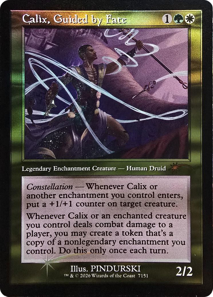 Calix, Guided by Fate (Retro Frame) [Secret Lair Drop Series] | Red Claw Gaming