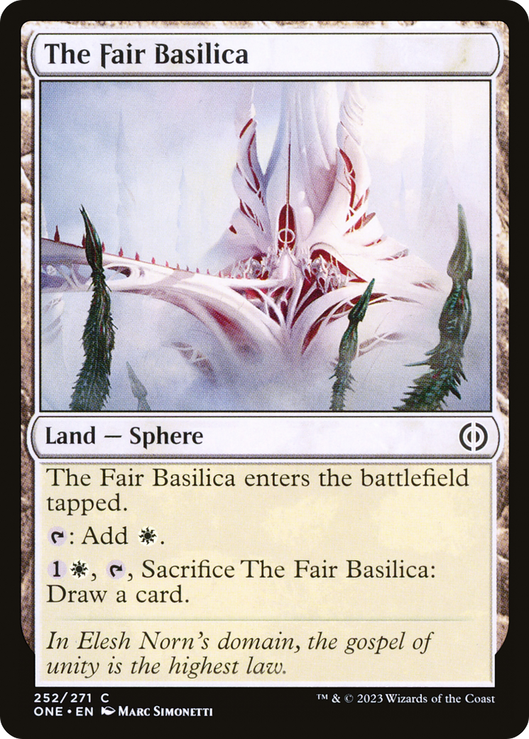 The Fair Basilica [Phyrexia: All Will Be One] MTG Single Magic: The Gathering | Red Claw Gaming