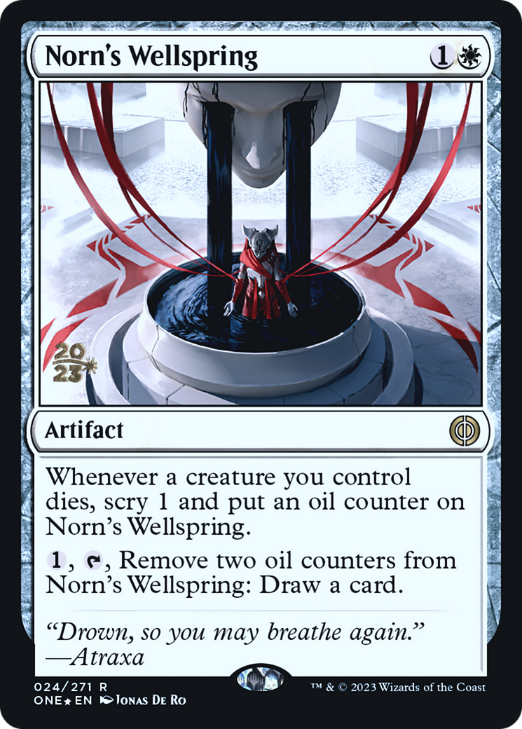 Norn's Wellspring [Phyrexia: All Will Be One Prerelease Promos] MTG Single Magic: The Gathering | Red Claw Gaming