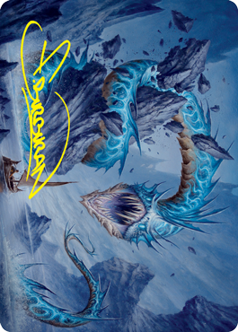 Biolume Serpent Art Card (Gold-Stamped Signature) [Innistrad: Crimson Vow Art Series] MTG Single Magic: The Gathering | Red Claw Gaming