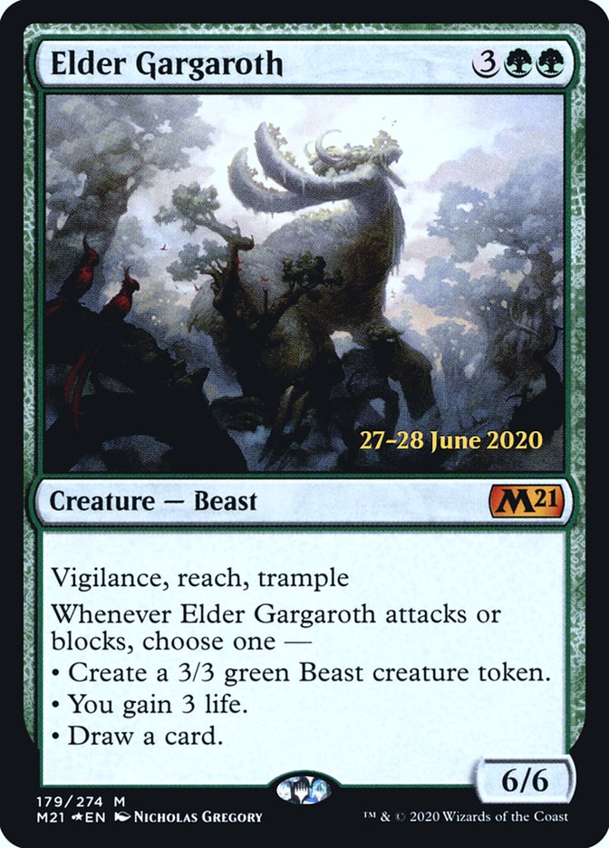 Elder Gargaroth [Core Set 2021 Prerelease Promos] MTG Single Magic: The Gathering | Red Claw Gaming